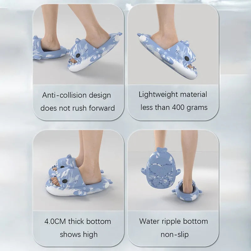 π¦ Comwarm Lovely Shark Slippers β Fashionable thick-soled shark slippers for women & men.