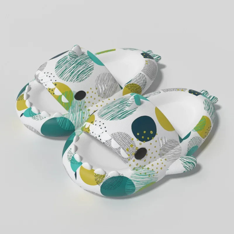 π¦ Shark Cloud Slides β Heart-love platform slippers for women & men