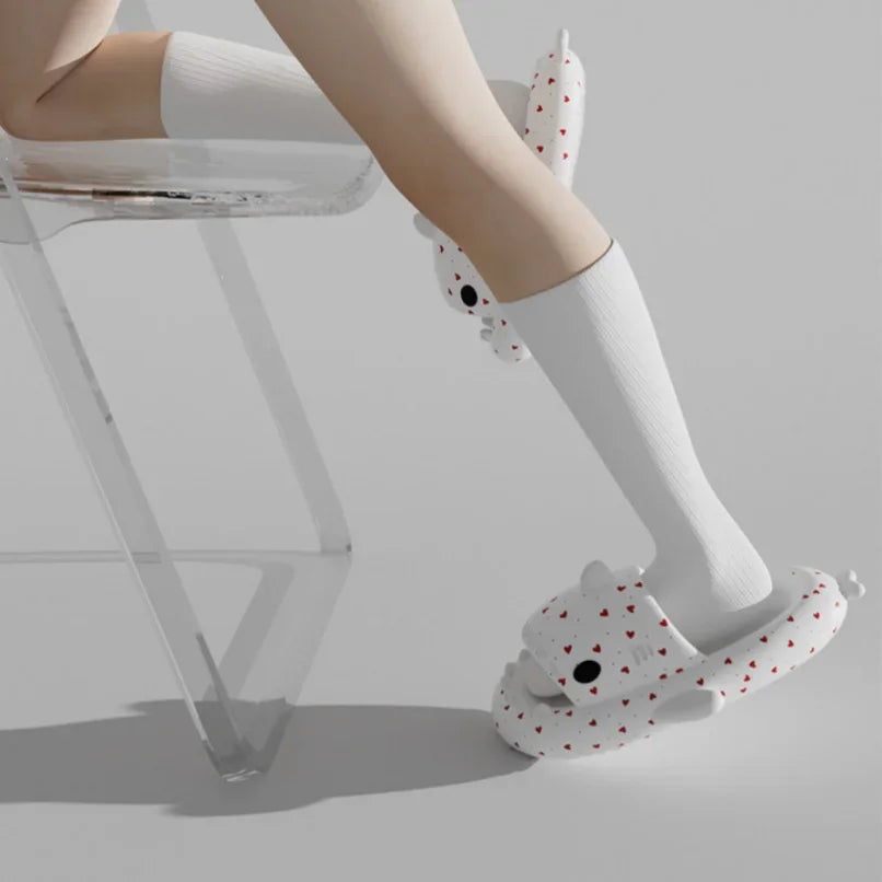 π¦ Shark Cloud Slides β Heart-love platform slippers for women & men