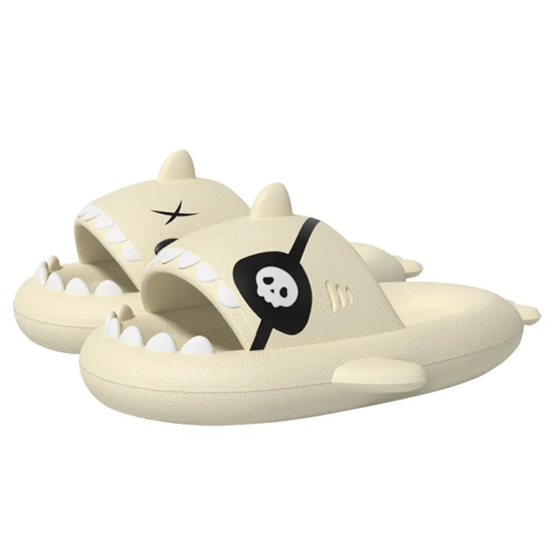π¦ Pallene Pirate Shark Slippers β New summer cloud platform slides for men & women.