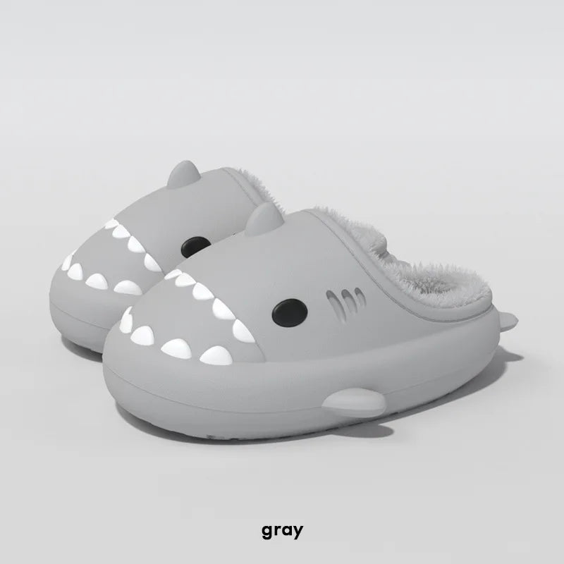 π¦ Comwarm Winter Shark Slippers β Fluffy, plush cotton slippers for men