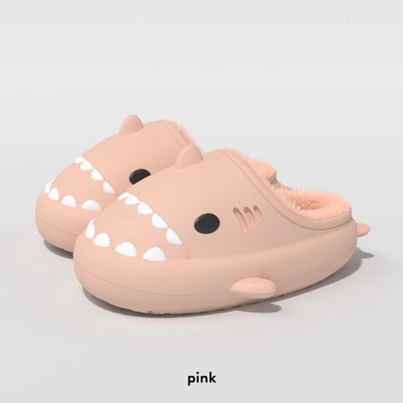 π¦ Comwarm Winter Shark Slippers β Fluffy, plush cotton slippers for men
