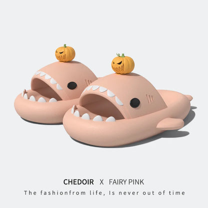 🦈 Luminous Christmas Shark Slippers – Fun non-slip EVA sandals for men & women