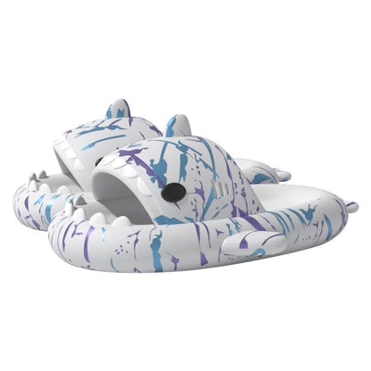 🦈 Comwarm Lovely Shark Slippers – Fashionable thick-soled shark slippers for women & men.