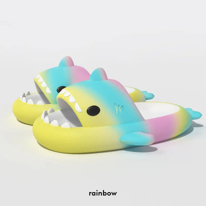 🦈 Summer Shark Slippers – Funny anti-skid slides for women & men