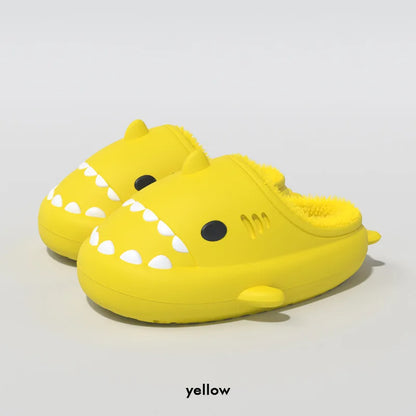 🦈 Comwarm Winter Shark Slippers – Fluffy, plush cotton slippers for men