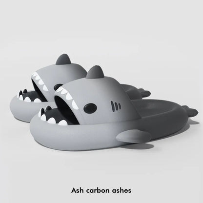 🦈 Summer Shark Slippers – Funny anti-skid slides for women & men
