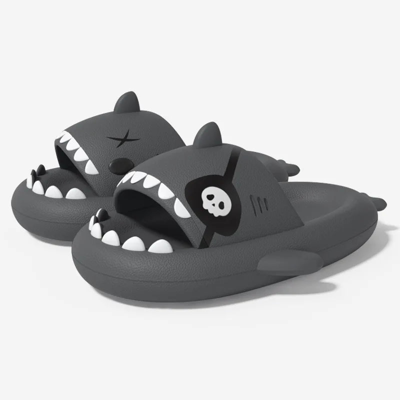 🦈 Pallene Pirate Shark Slippers – New summer cloud platform slides for men & women.