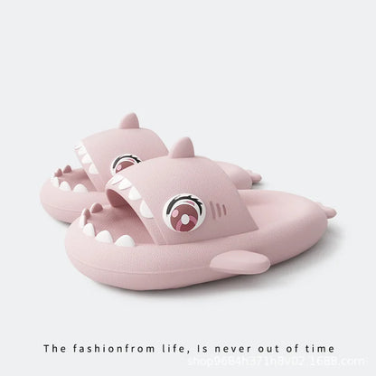 🦈 Luminous Christmas Shark Slippers – Fun non-slip EVA sandals for men & women