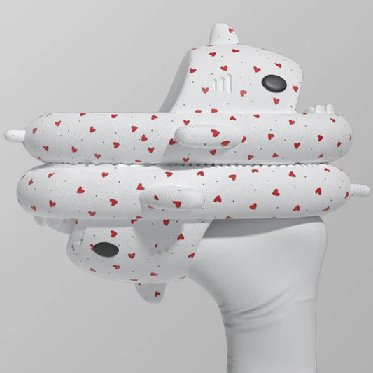 🦈 Shark Cloud Slides – Heart-love platform slippers for women & men