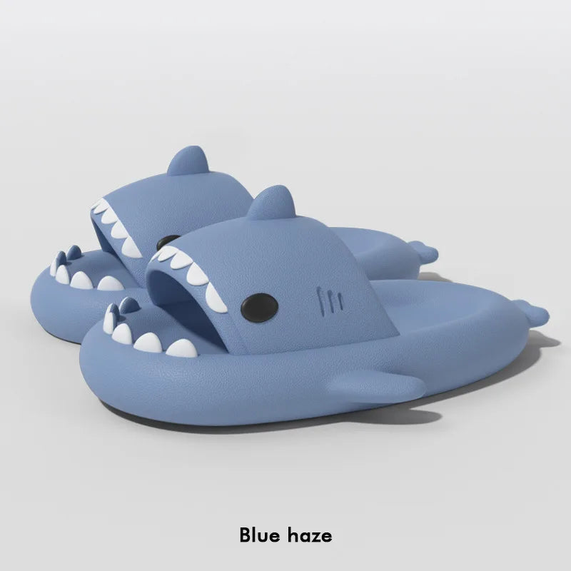 🦈 Summer Shark Slippers – Funny anti-skid slides for women & men