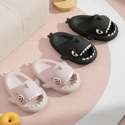 🦈 Luminous Christmas Shark Slippers – Fun non-slip EVA sandals for men & women