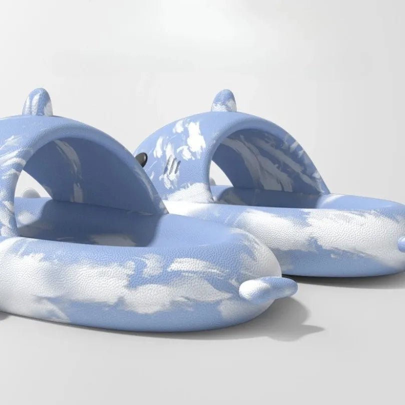 🦈 Lovely Shark Slides – Non-slip cloud sandals for women & men