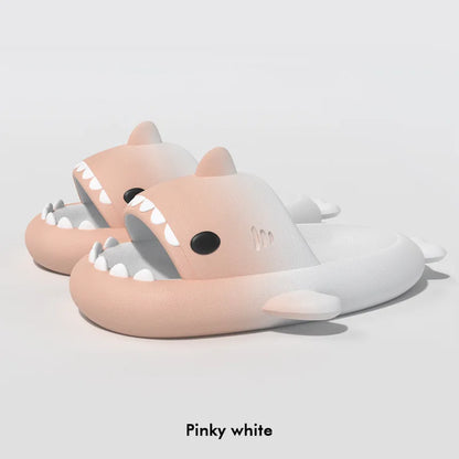 🦈 Summer Shark Slippers – Funny anti-skid slides for women & men