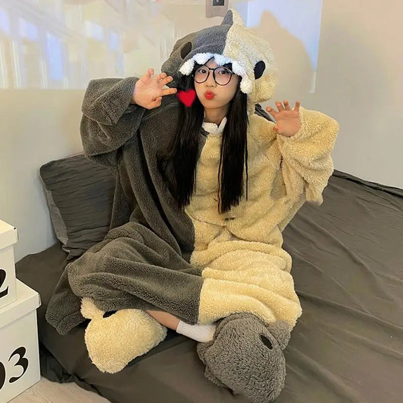 🦈 Shark Snuggie Hoodie – Soft flannel wearable blanket & cartoon shark onesie for kids & adults.