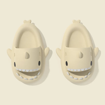 🦈 2025 Summer EVA Shark Slippers – Cute gradient, thick-soled flip-flops for women, men & kids.