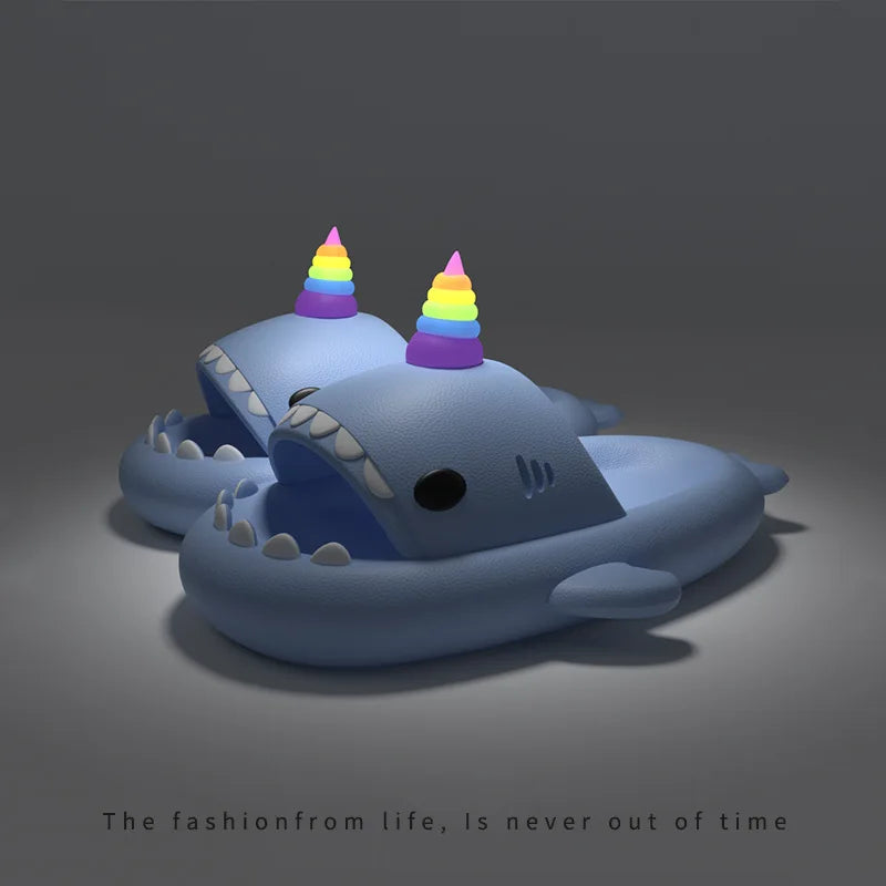 🦈 Slippy Sharks™ Glow-in-the-Dark Cute Shark Slippers