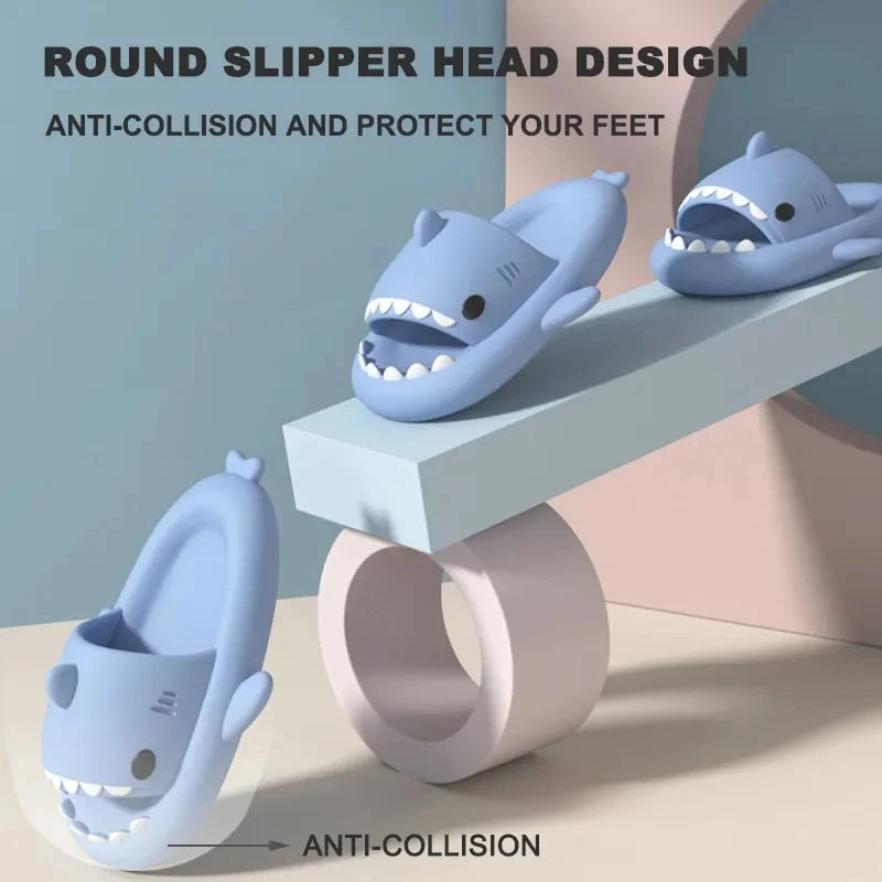 🦈 New Style Shark Slippers – Cute EVA flip-flops for women & men