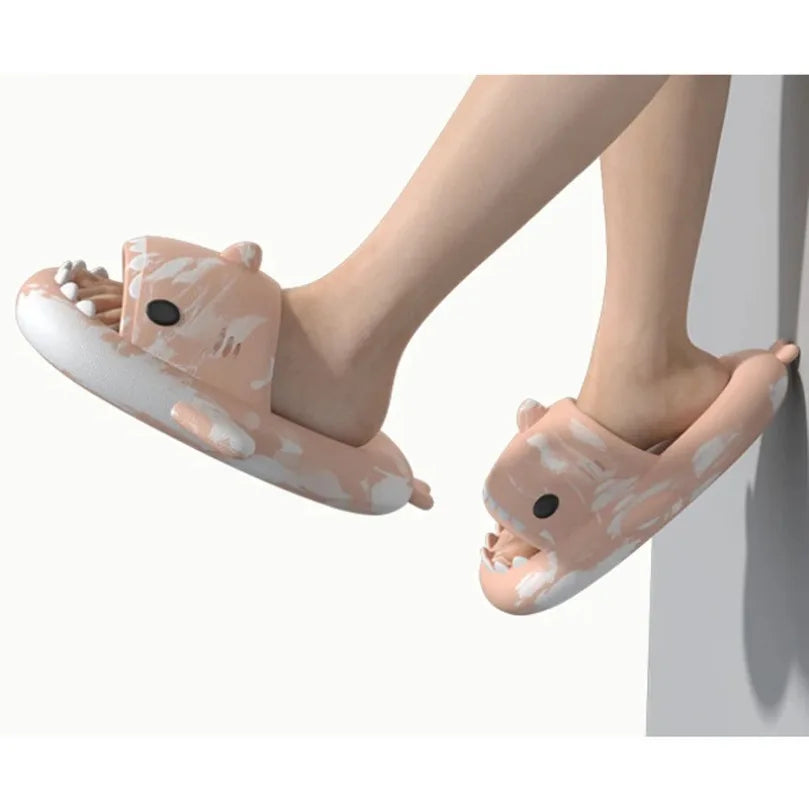 🦈 Lovely Shark Slides – Non-slip cloud sandals for women & men