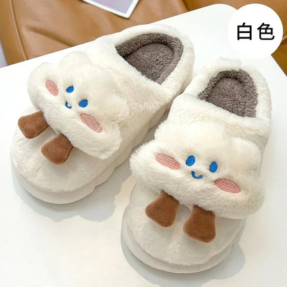 🦈 Fuzzy Shark House Slippers – Funny, plush winter slippers for women & men.