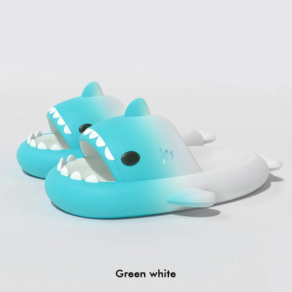 🦈 Summer Shark Slippers – Funny anti-skid slides for women & men