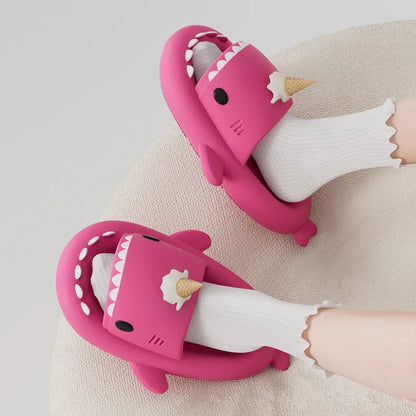 🦈 Slippy Sharks™ Glow-in-the-Dark Cute Shark Slippers