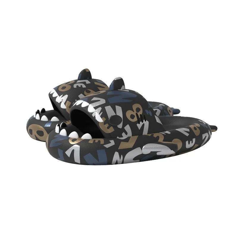🦈 Comwarm Lovely Shark Slippers – Fashionable thick-soled shark slippers for women & men.