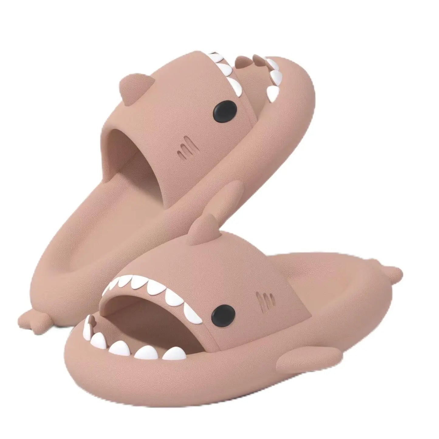 🦈 Shark Cloud Slippers – Cute shark slides for women, men, boys & girls.