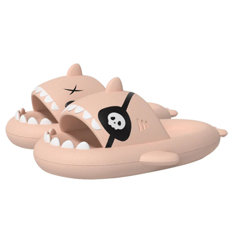 🦈 Pallene Pirate Shark Slippers – New summer cloud platform slides for men & women.