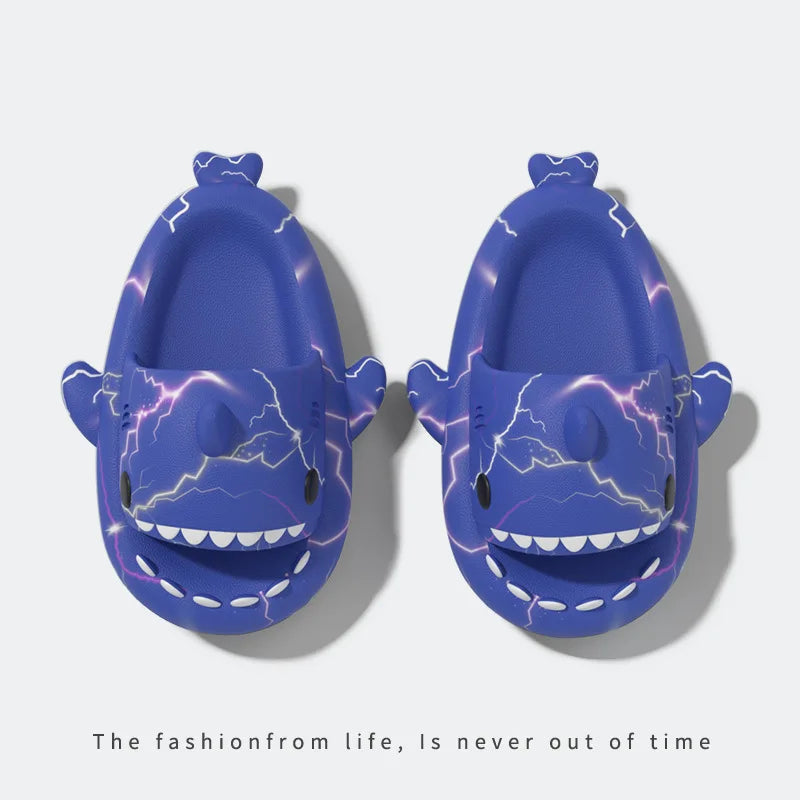 🦈 Luminous Christmas Shark Slippers – Fun non-slip EVA sandals for men & women