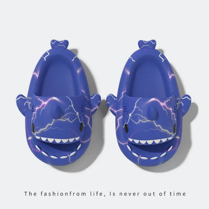 🦈 Luminous Christmas Shark Slippers – Fun non-slip EVA sandals for men & women