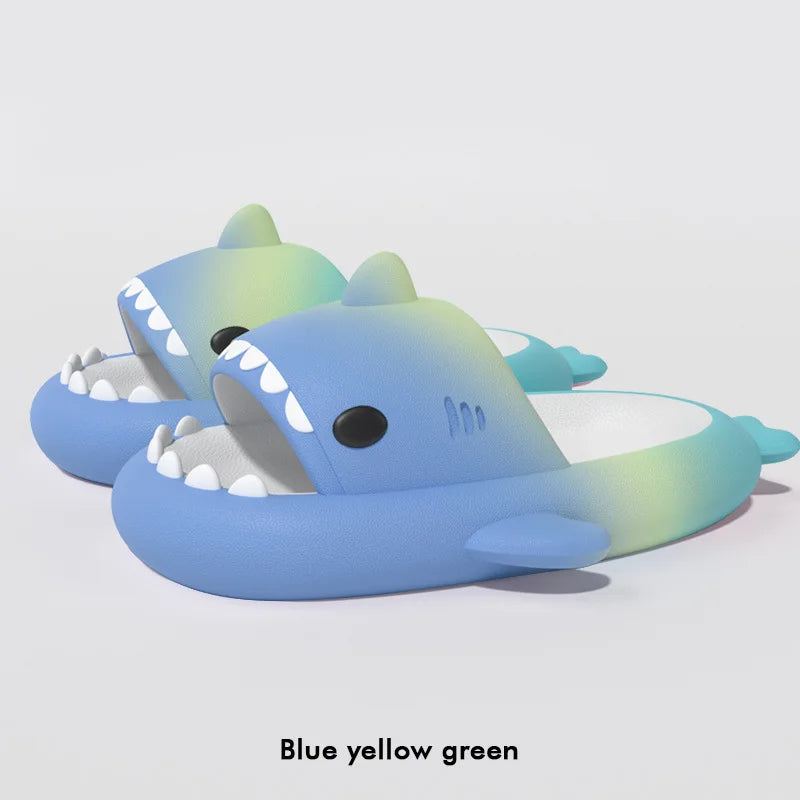 🦈 Summer Shark Slippers – Funny anti-skid slides for women & men