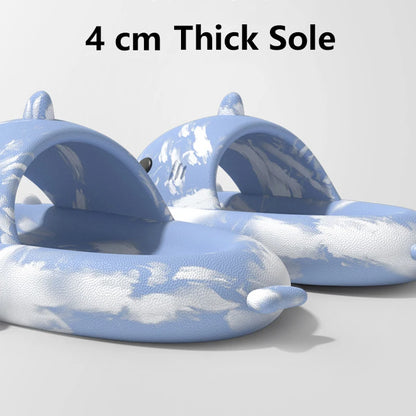 🦈 Comwarm Lovely Shark Slippers – Fashionable thick-soled shark slippers for women & men.