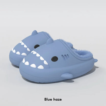 🦈 Comwarm Winter Shark Slippers – Fluffy, plush cotton slippers for men