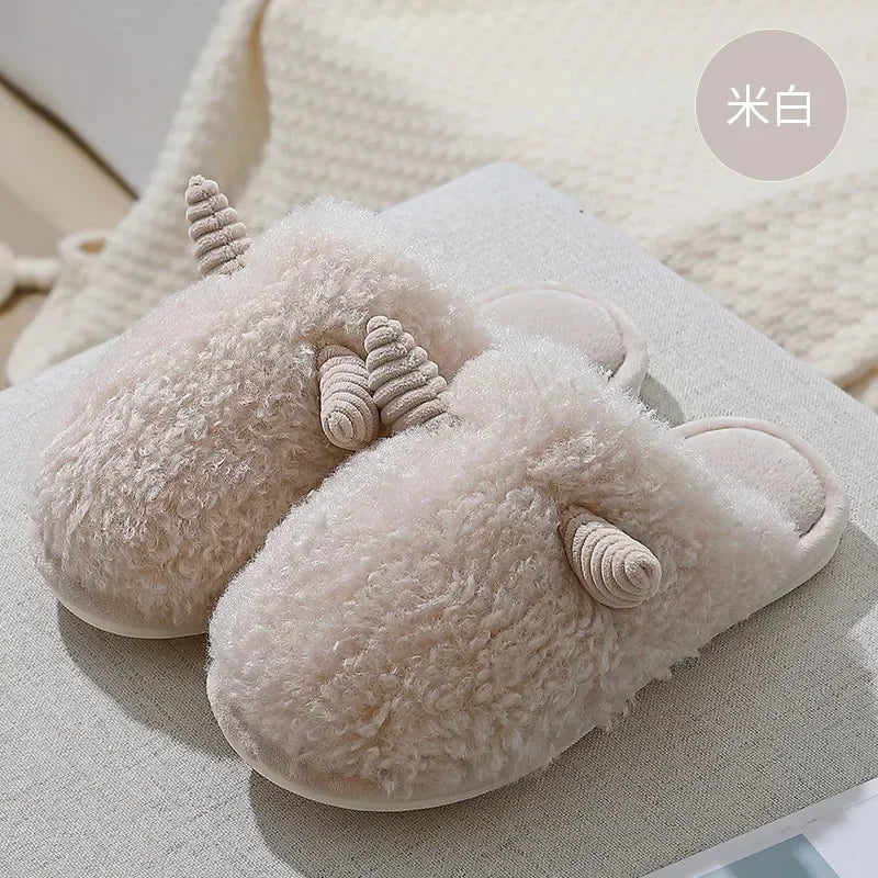 🦈 Fuzzy Shark House Slippers – Funny, plush winter slippers for women & men.