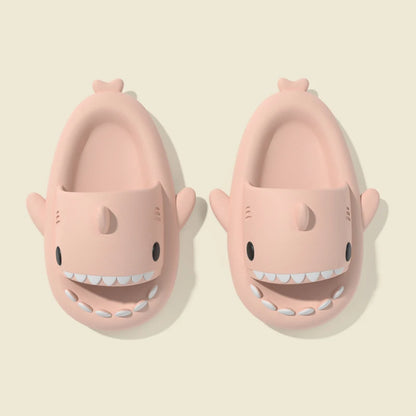 🦈 2025 Summer EVA Shark Slippers – Cute gradient, thick-soled flip-flops for women, men & kids.