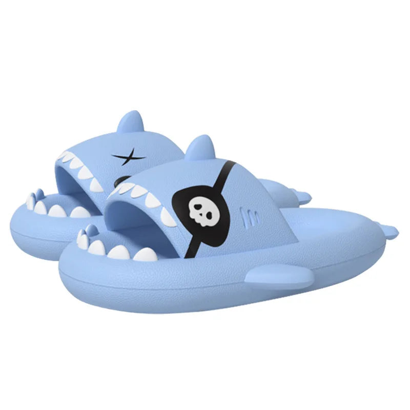 🦈 Pallene Pirate Shark Slippers – New summer cloud platform slides for men & women.