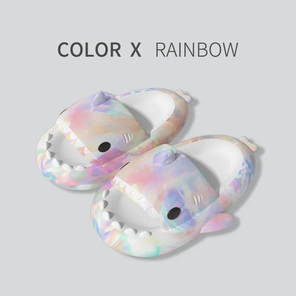 🦈 Shark Cloud Slides – Heart-love platform slippers for women & men