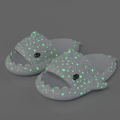 🦈 Women’s Luminous Shark Slippers – Cute, stylish flip-flops for men & women