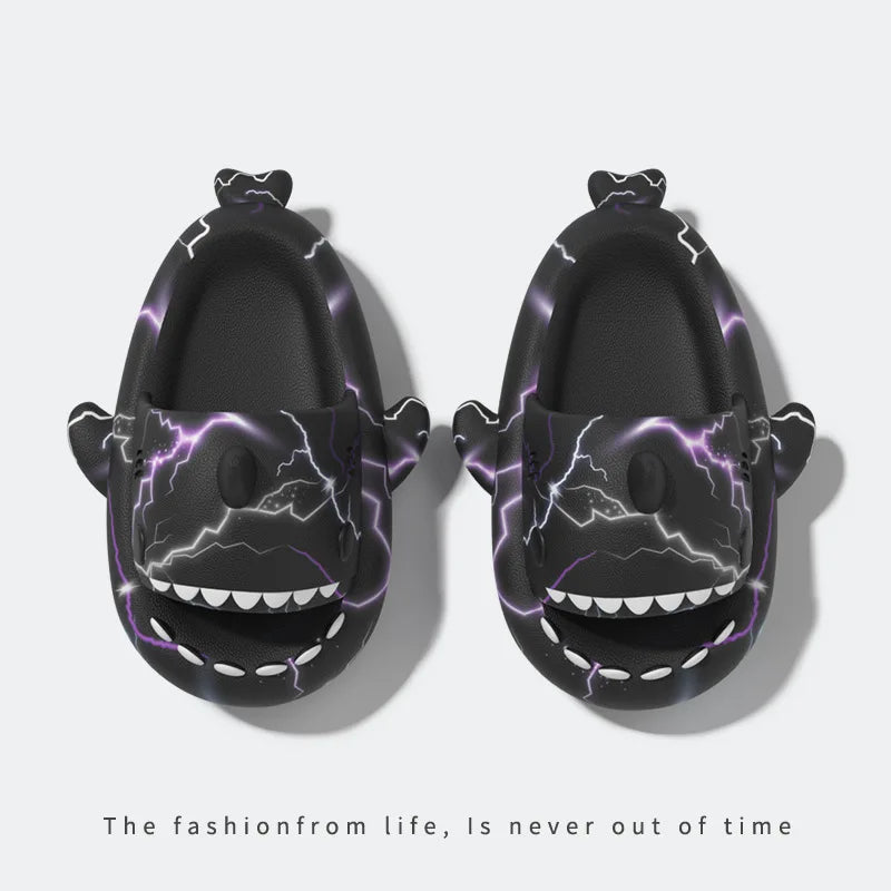 🦈 Luminous Christmas Shark Slippers – Fun non-slip EVA sandals for men & women