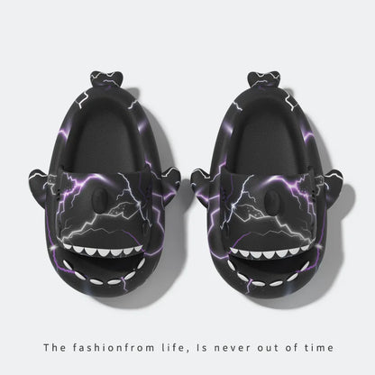 🦈 Luminous Christmas Shark Slippers – Fun non-slip EVA sandals for men & women